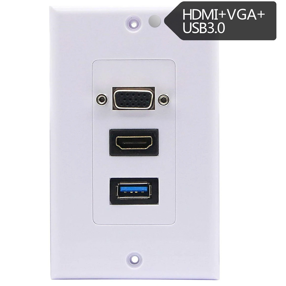 Настенная композитная пластина HDMI VGA USB3.0 настенные пластины с винтами и