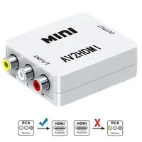 AV/RCA CVBS/HDMI-совместимый адаптер 1080P, видеоконвертер, мини-адаптер AV2HDMI-compatible, конвертер для проектора HDTV
