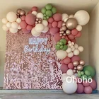 Розовые румяна зеленый шар гирлянда арочный комплект для свадьбы свадебный душ детское День рождения украшения на свадьбе или для крещения; Для девушек; Для воздушных шаров