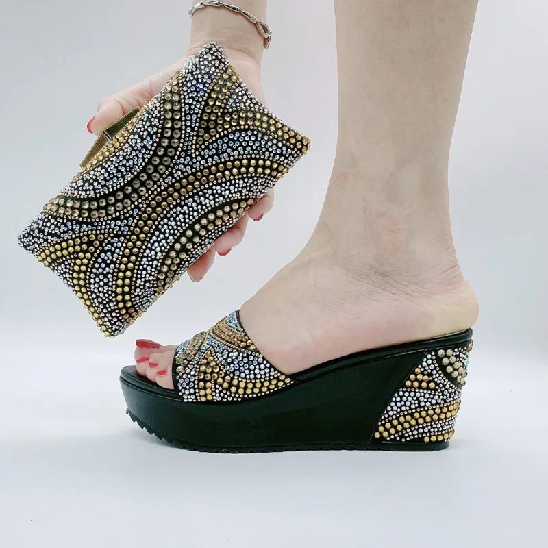 Комплект из туфель и сумочки в африканском стиле для свадьбы | Обувь