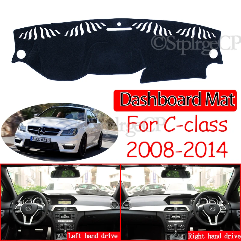 

for Mercedes Benz C-Class W204 Anti-Slip Mat Dashboard Pad Sunshade Dashmat Carpet Accessories C-Klasse C180 C200 C220 C250 C300