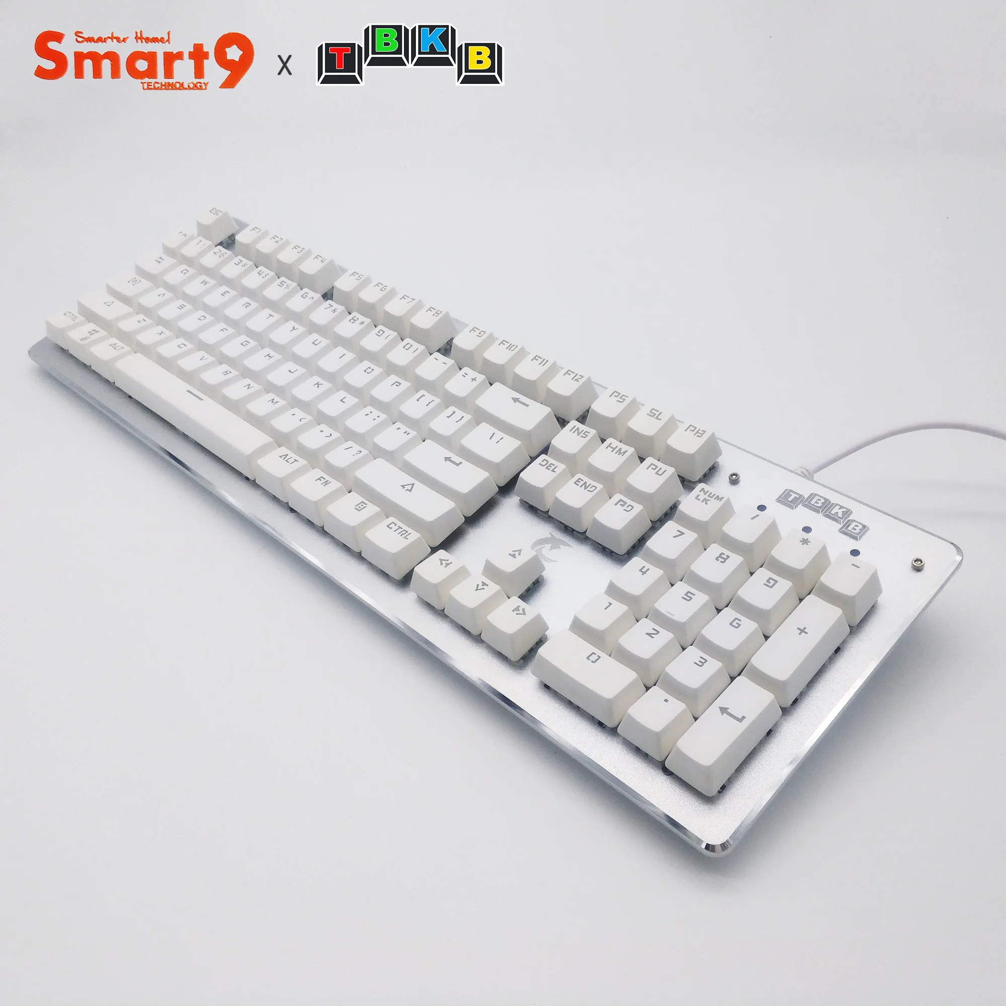 Клавиатура Механическая белая Smart9 x TBKB с клавишами горячей замены 104