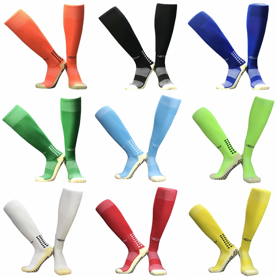 Новые противоскользящие футбольные носки мужские бейсбольные длинные защищать