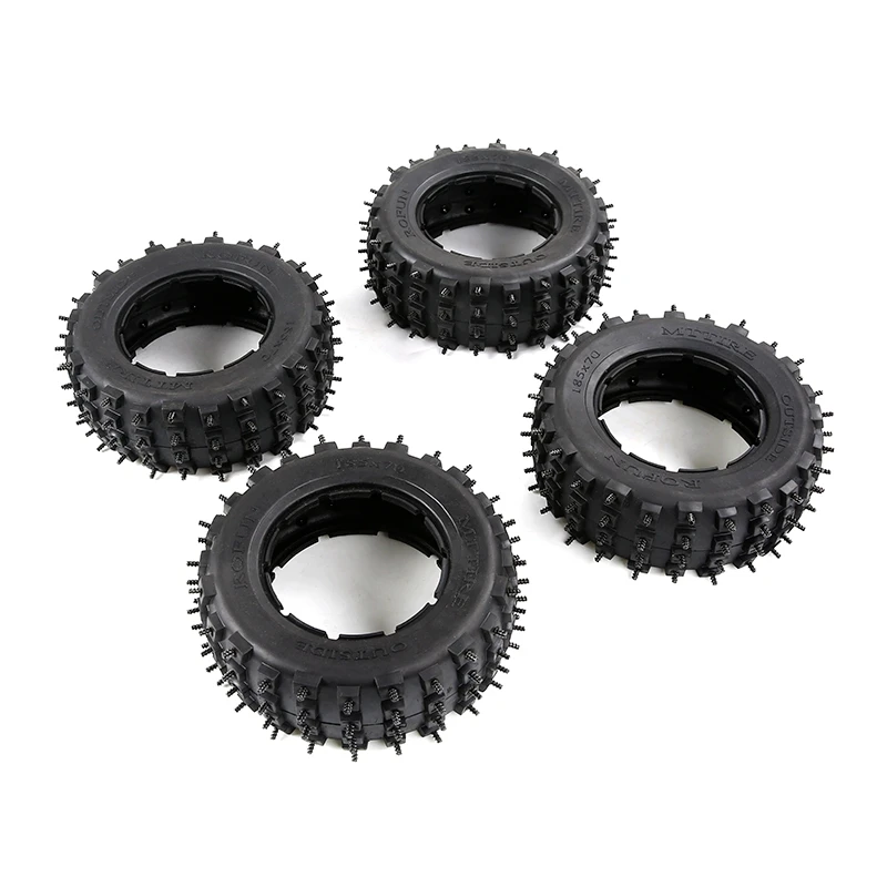 

FBIL-ROFUN for LOSI 5IVE -T LT Wasteland Tire Nail Tire Skin for 1/5 Baja Hpi Km Rv Tire Skin Knobby Nail Tires Nail Tyres