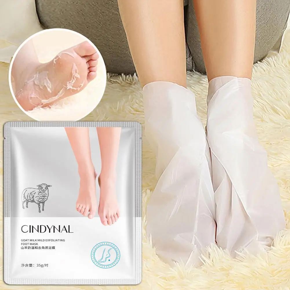 

1Pair Goat Milk Foot Mask Moisturizing Nourish Foot Feet Masks Socks Skin Exfoliating Pedicure Spa Foot Mask Dead Remove Fo U7P3