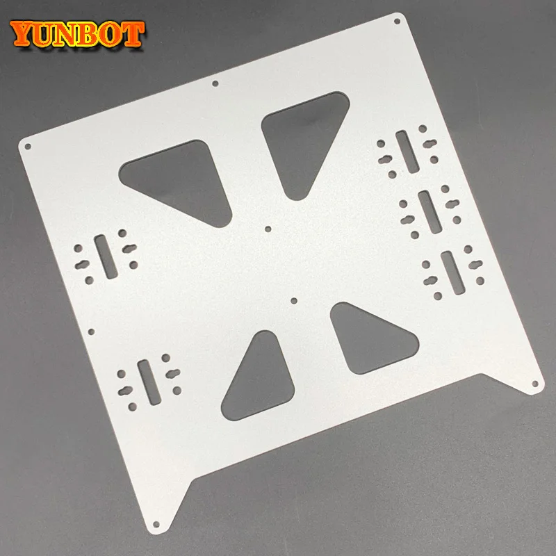 

Silver Aluminum Y Carriage Anodized Plate Upgrade V2 Prusa i3 V2 Hot Bed Support Plate For Prusa i3 DIY 3D Printer parts