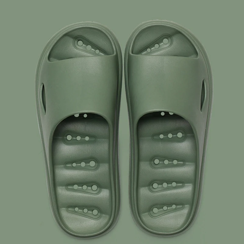 

2021 Women's Slippers Summer Thcik Bottom Bathroom Indoor Women Platform Shoe Casual Ladies Sandals Slides Soft Soled EVA Female