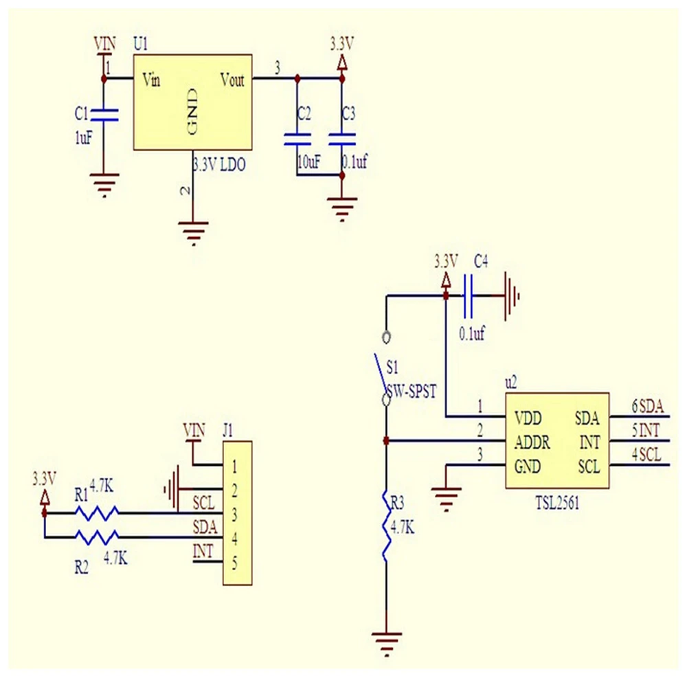 

GY-2561 TSL2561 Light Sensor Breakout Infrared Light Sensor Module Integrating Sensor Optical-to-digital Converter