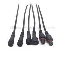 10 pairs 2pin 3pin 4 pin 20cm connectors socket plug 0 2mm 24awg led cable wire led strips waterproof ip65 malefemale