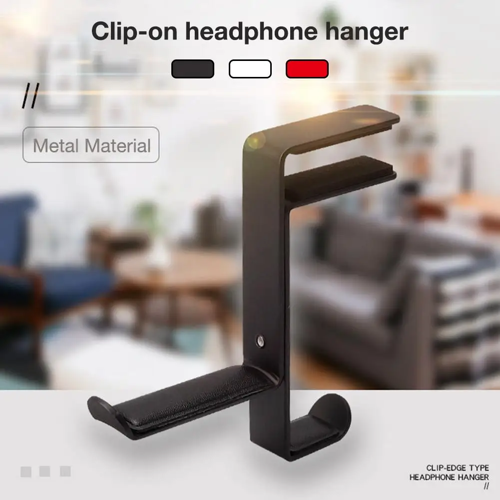 

Headphone Holder Desk Display Mount Universal Office Non Slip Hanger Headset Stand Durable Bracket Space Saving Table Clamp