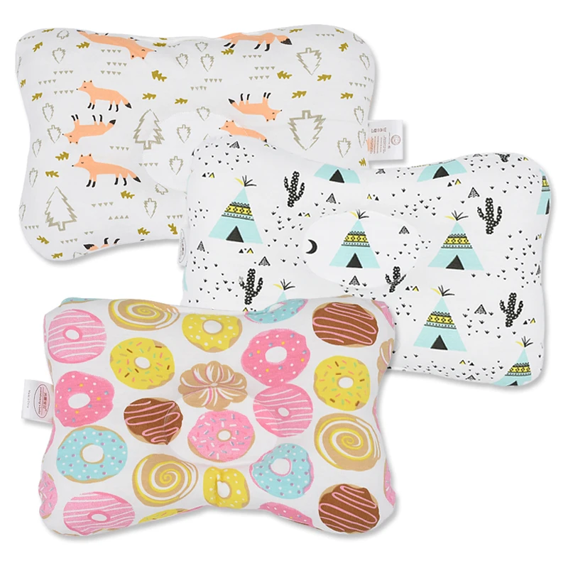 

Newborn Baby Kids Pillows Head Protection Cushion Pillow Animal Printed Cotton Kids Pillow Sleep Positioner Dropshipping