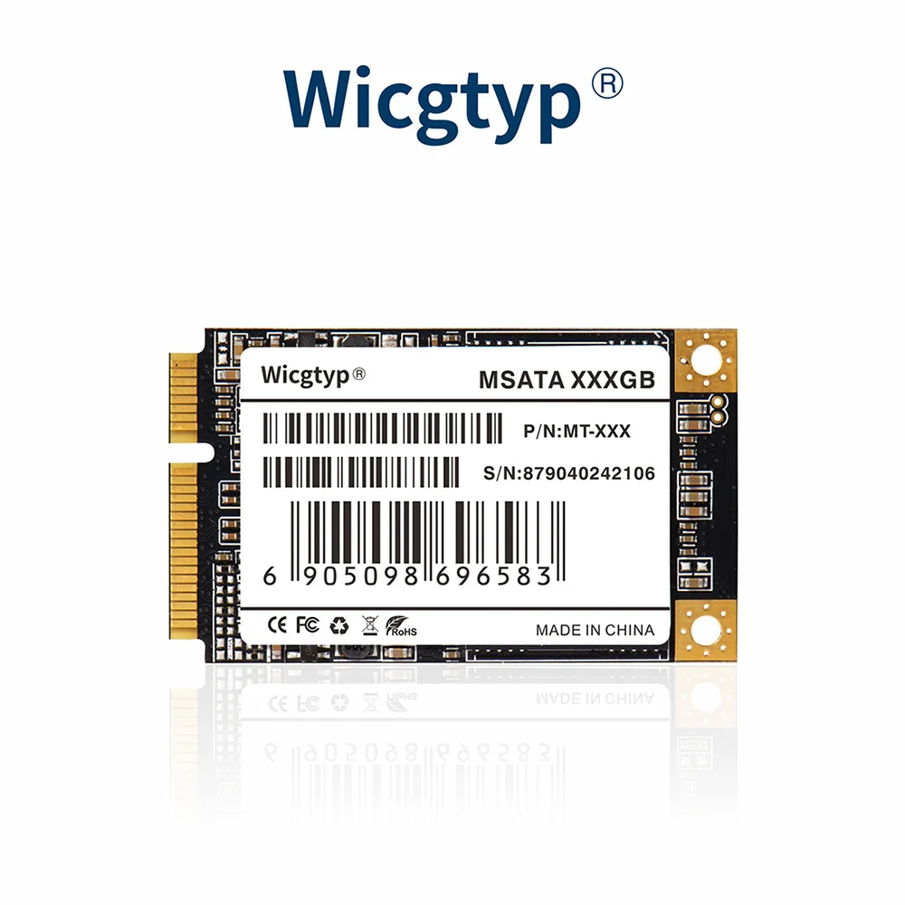 Жесткий диск Wicgtyp MSATA SATA III 6 дюймов 16 ГБ 32 64 128 256 512 ТБ для Dell M6500 Asus EP121 Lenovo Y560|ssd hard