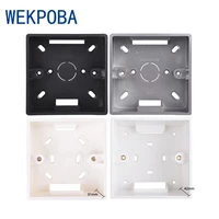 wekpoba 32mm42mm depth external mounting box for 86 type switch and socket apply for any position outside of wall surface