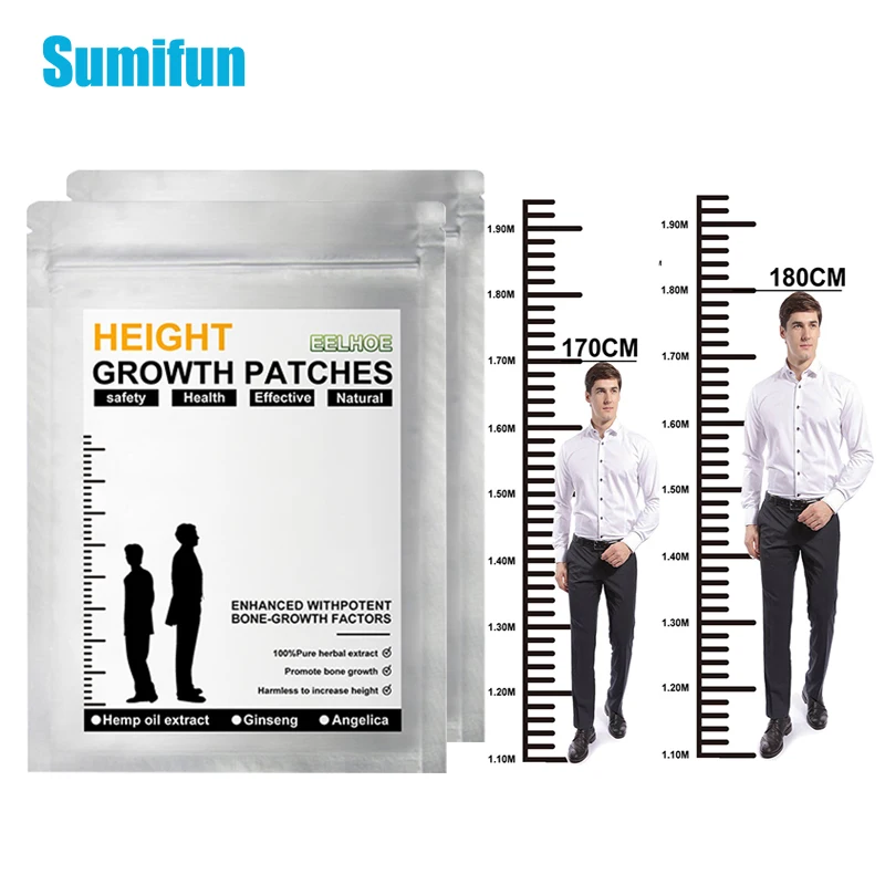 

16pcs Height Increase Foot Patch Conditioning Body Grow Taller Plaster Promote Bone Growth Feet Sticker Promote Development Care