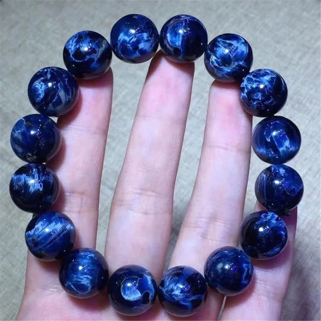 

14mm Top Natural Blue Pietersite Bracelet Jewelry For Women Man Gift Healing Crystal Namibia Energy Gemstone Beads Stretch AAAAA