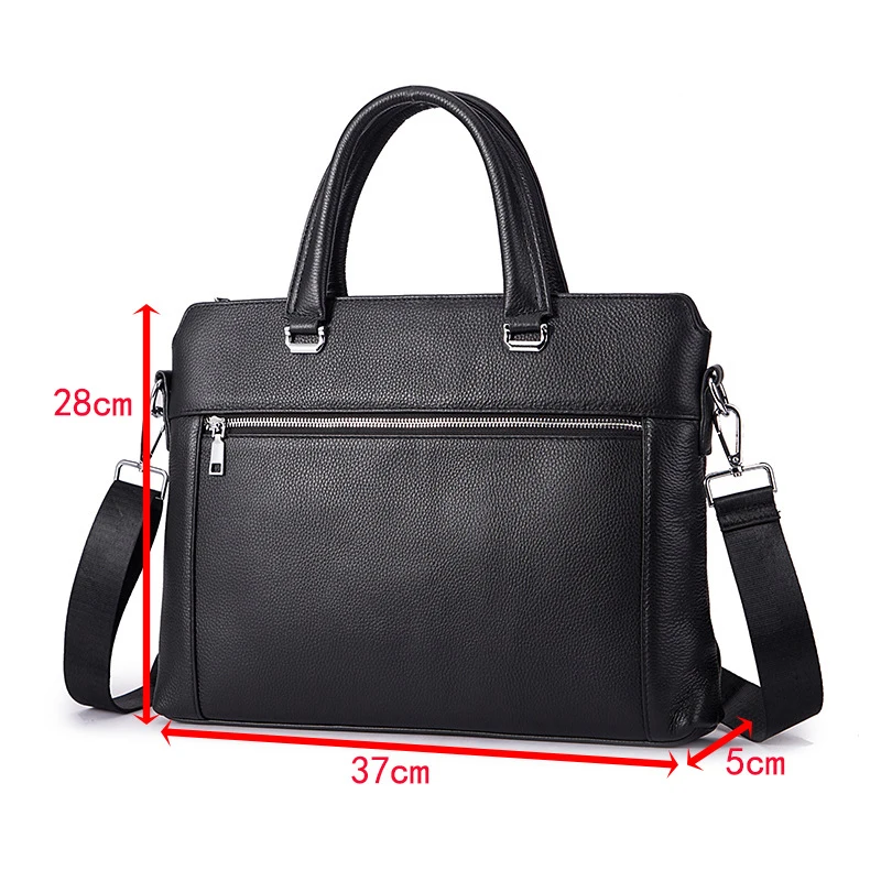 

Кожаный деловой портативный портфель для мужчин, сумка для компьютера 16 дюймов, Повседневная модная сумка-мессенджер на одно плечо