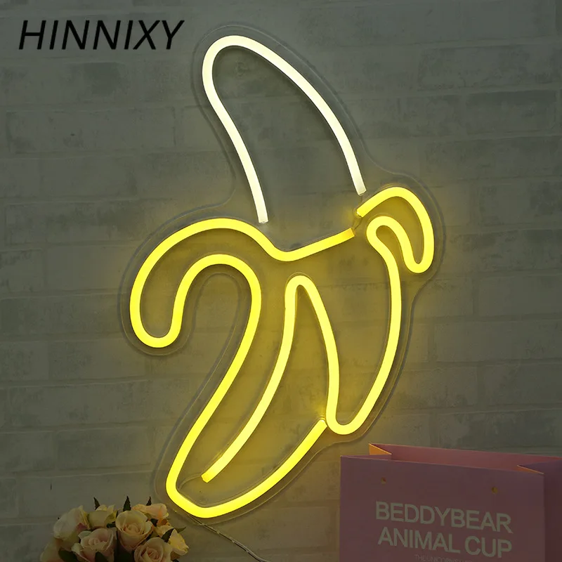 Неоновый ночной Светильник Hinnixy с питанием от USB настенный светильник Красочный
