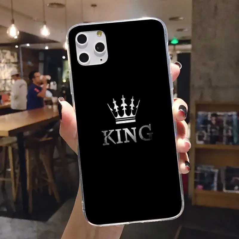 Crown Phone Case For Iphone 5 6 7 8 11 Plus XR X XS MAX SE2020 IPhone 11PRO Transparent | Мобильные телефоны и аксессуары