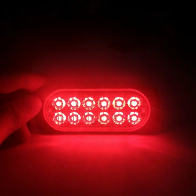 

12-24V 12 LED 36W Car Body Side Strobe Warning Light Flashing UltraThin Strobe Light 2020 Hot