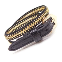 totabc fashion geometric chain punk leather bracelets for women concise trendy accessories charm bracelets pulseras mujer