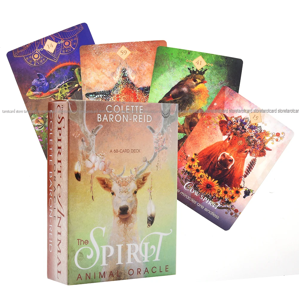 The Spirit Animal колода с 68 картами и электронным руководством предсказания о ладании