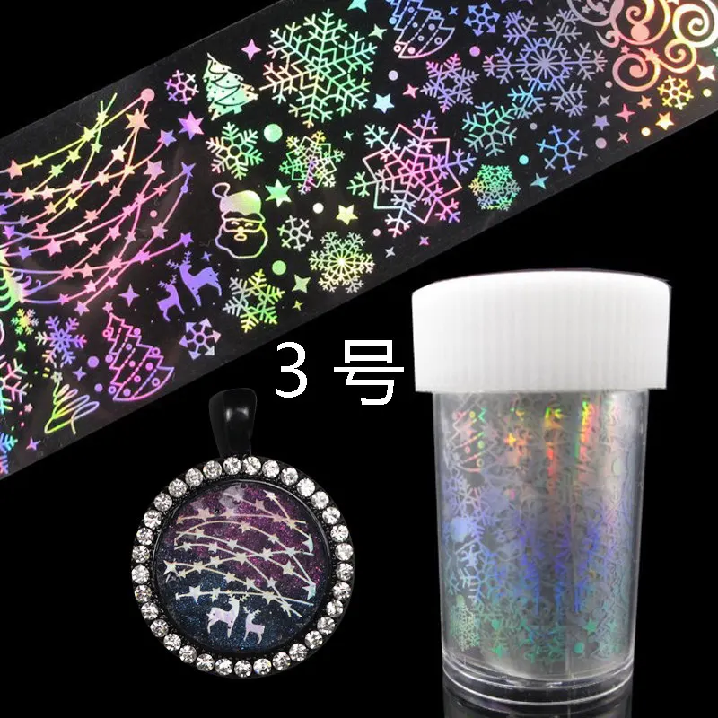 Голографическая фольга для ногтей QIAOQIAO DIY лазерная розовая панда Бабочка