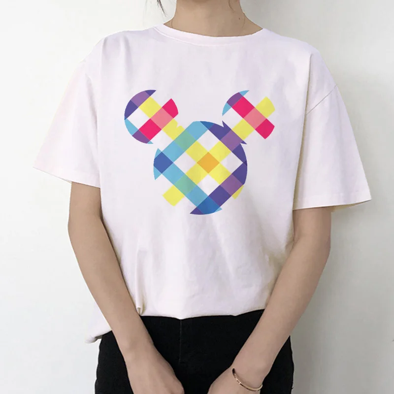 Модная новинка Женская футболка с леопардовым принтом мышь модная женская