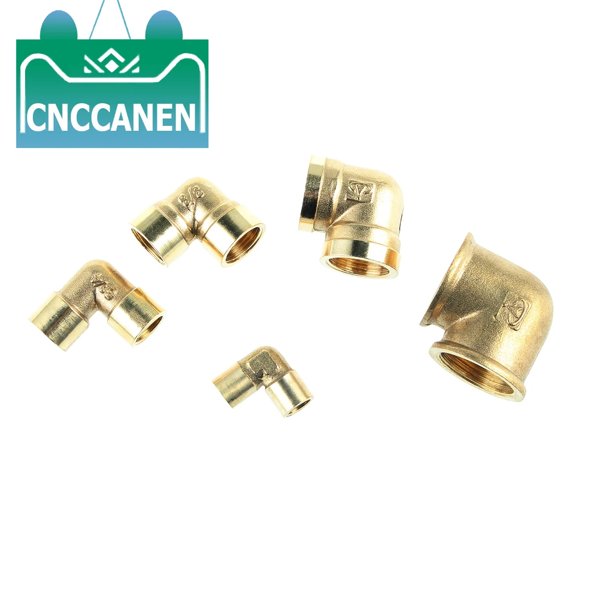 Женский x резьба 1/8 &quot1/4&quot 3/8 &quot1/2&quot 3/4 &quotBSP локоть 90 градусов равный латунный