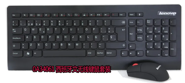Lenovo 2,4 ГГц Беспроводная Thinkpad Combos KBRF3971 итальянская испанская Арабская французская Иврит Клавиатура+ Лазерные мыши 1600 dpi Мышь 0A34032