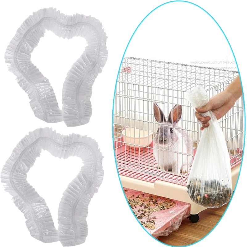 

2023 New 10Pcs/Set Rabbit Cage Liners Disposable Large Plastic Mat Films for Bunny Chinchillas Rats Hamsters Hedgehogs Animals