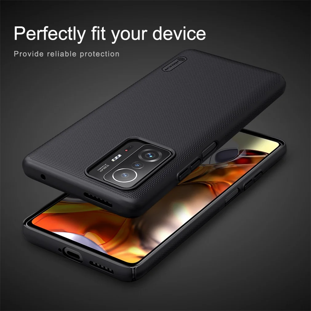 Чехол для Xiaomi 11T / Pro чехол NILLKIN Frosted Shield Business PC жесткий телефона Mi держатель в