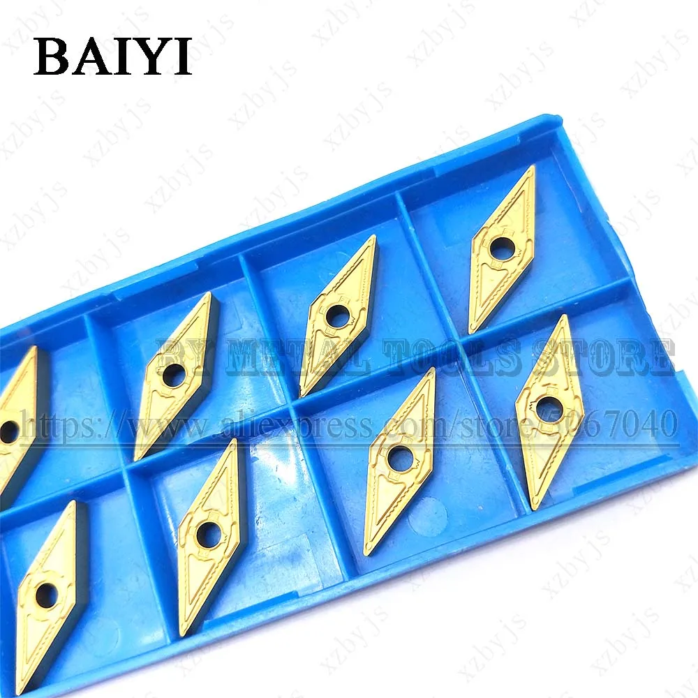 

10pcs Carbide tool VNMG160404-FN BP010 external metal cutting lathe VNMG160404 blade CNC machine tool VNMG160404 indexable tools