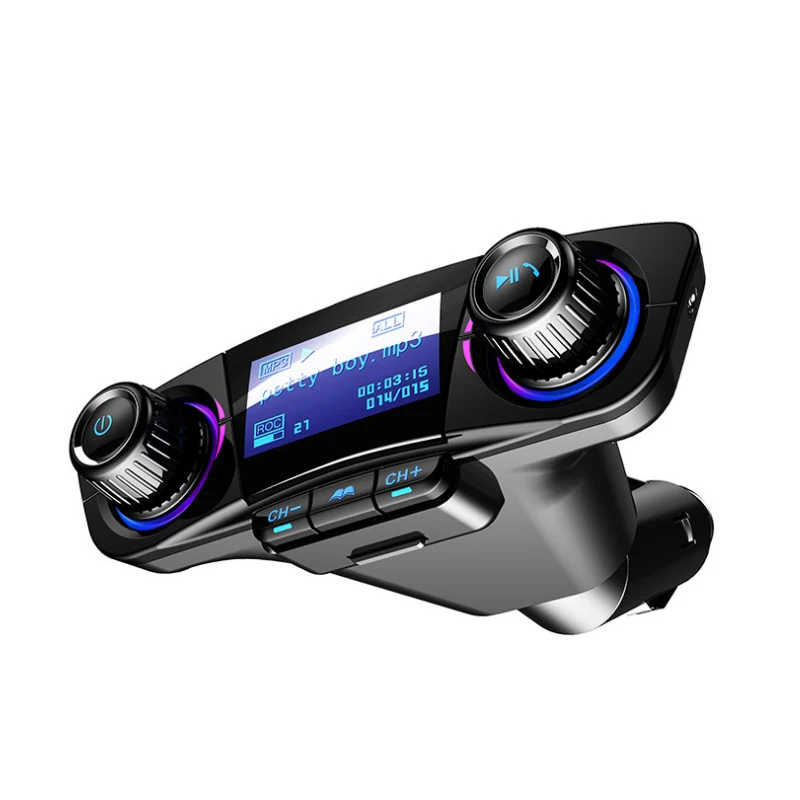 

Автомобильный FM-трансмиттер ACCNIC, аудио mp3-плеер, Aux модулятор, Bluetooth, автомобильный комплект громкой связи, с интеллектуальной зарядкой, двой...