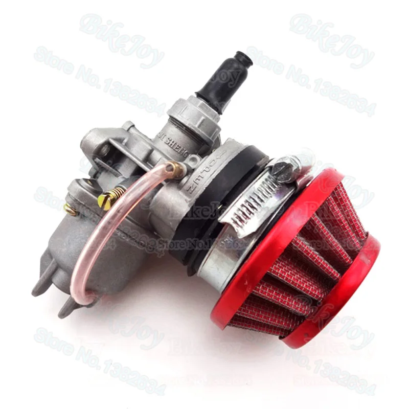 Карбюратор Carb Carby+ сталь 44 мм воздушный фильтр красный+ стек для 47cc 49cc мини мото грязи карманный велосипед ATV Quad Go Kart Мини Мото
