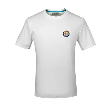 Новинка 2020 Мужская футболка с логотипом Alfa Romeo крутая Повседневная принтом