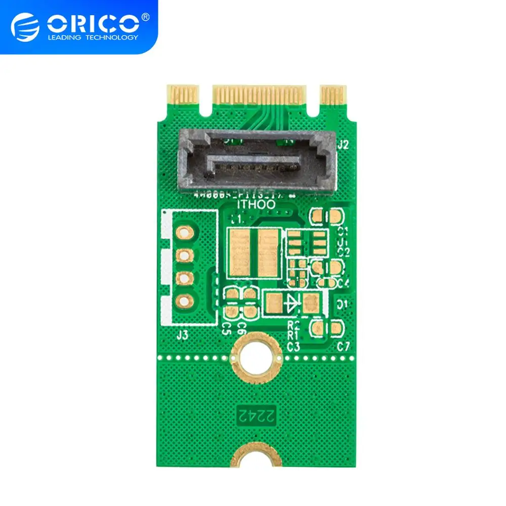 Адаптер ORICO SATA на M.2 адаптер NGFF 7PIN SSD для твердотельного жесткого диска размер 22X40