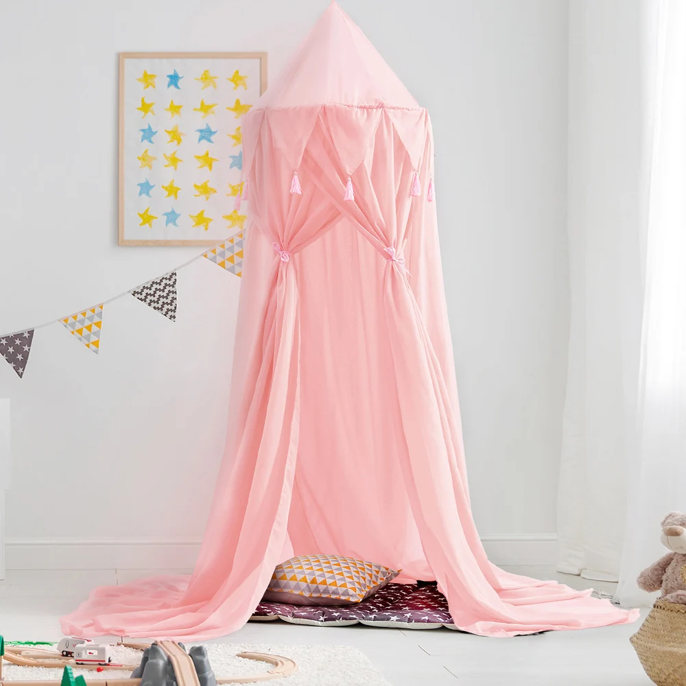 Навес для детской кровати москитная сетка занавеска комнаты купольная подвесная