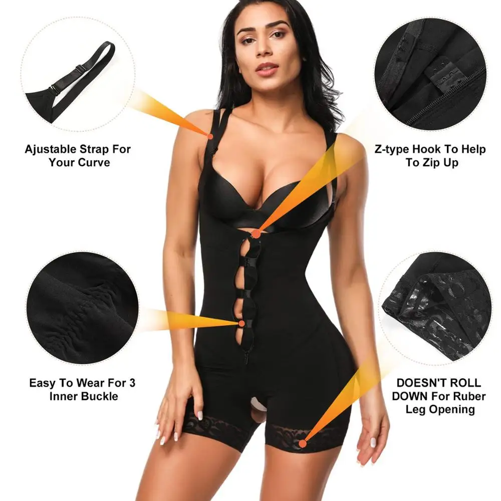 Утягивающий корсет HEXIN с зажимом и молнией на талии для похудения утягивающий