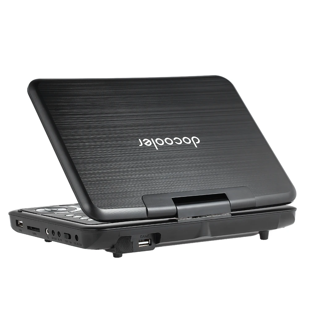Портативный DVD плеер Docooler с вертлюжным экраном цифровой мультимедийный 9 5 дюйма