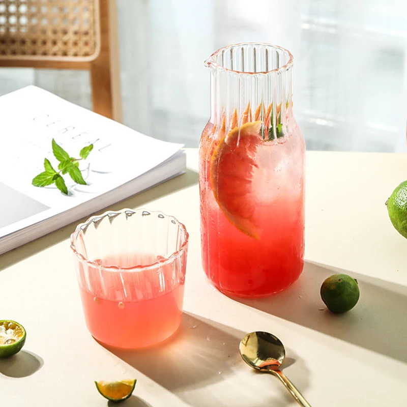 Стеклянная бутылка для воды GF со стеклянной чашкой набор посуды напитков