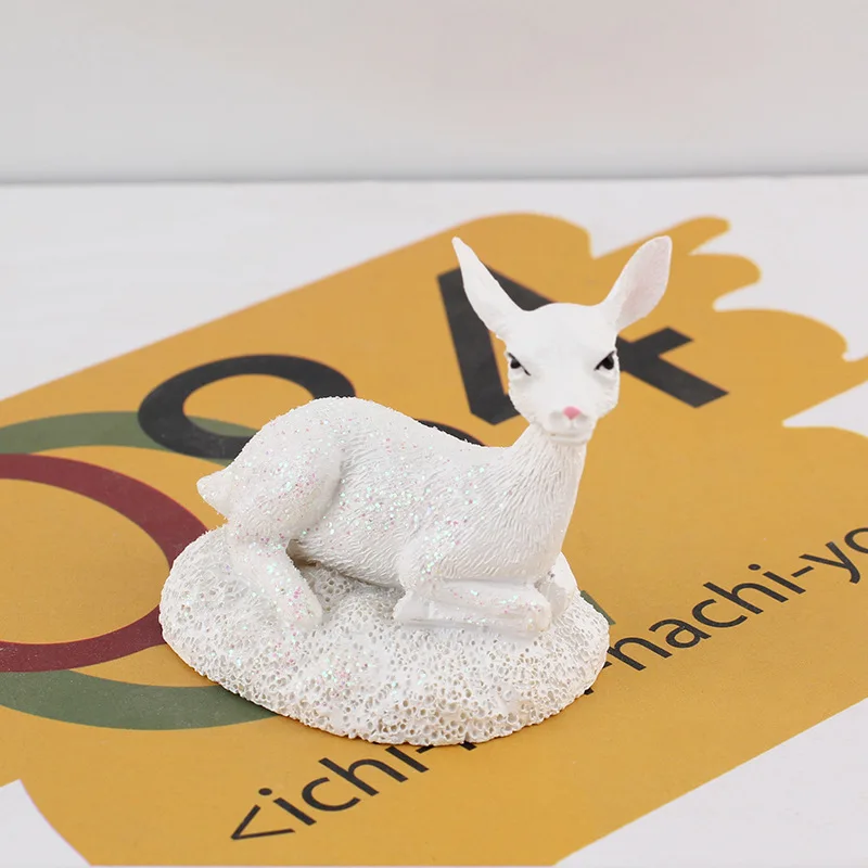 

Nordic Style Fawn Resin Home Furnishings Living Room Ornaments Desktop Decoration Crafts Car Interior Decor