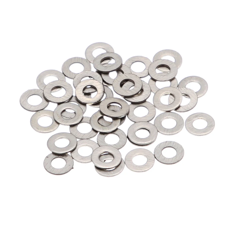 Promotion! 20pcs M8 304 Stainless Steel Flat Plain Washer Spacer Silver Tone  Строительство и