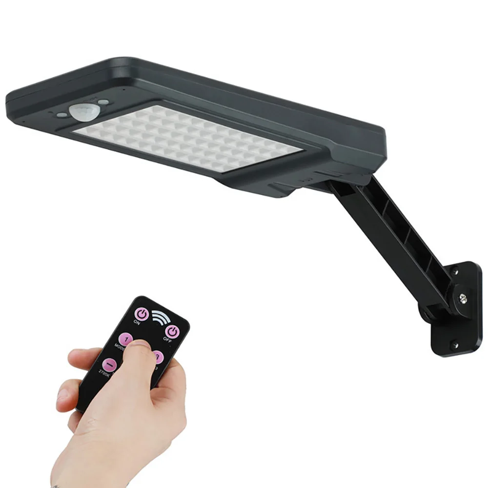 60 светодиодный настенный светильник на солнечной батарее с датчиком тела