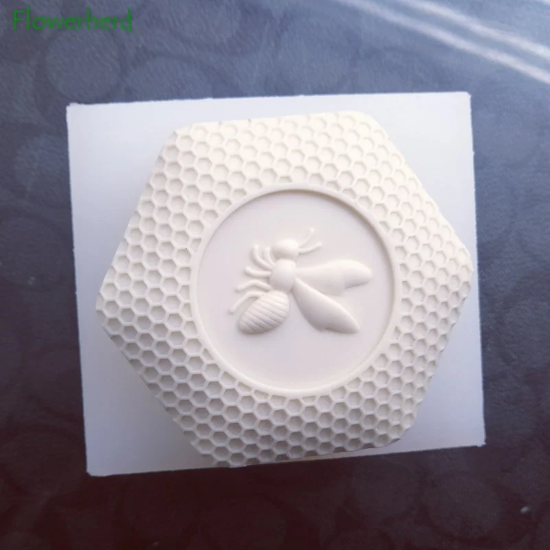 Вафельная Ткань силиконовые формы мыло с изображением пчелы пресс-форм Еда Класс