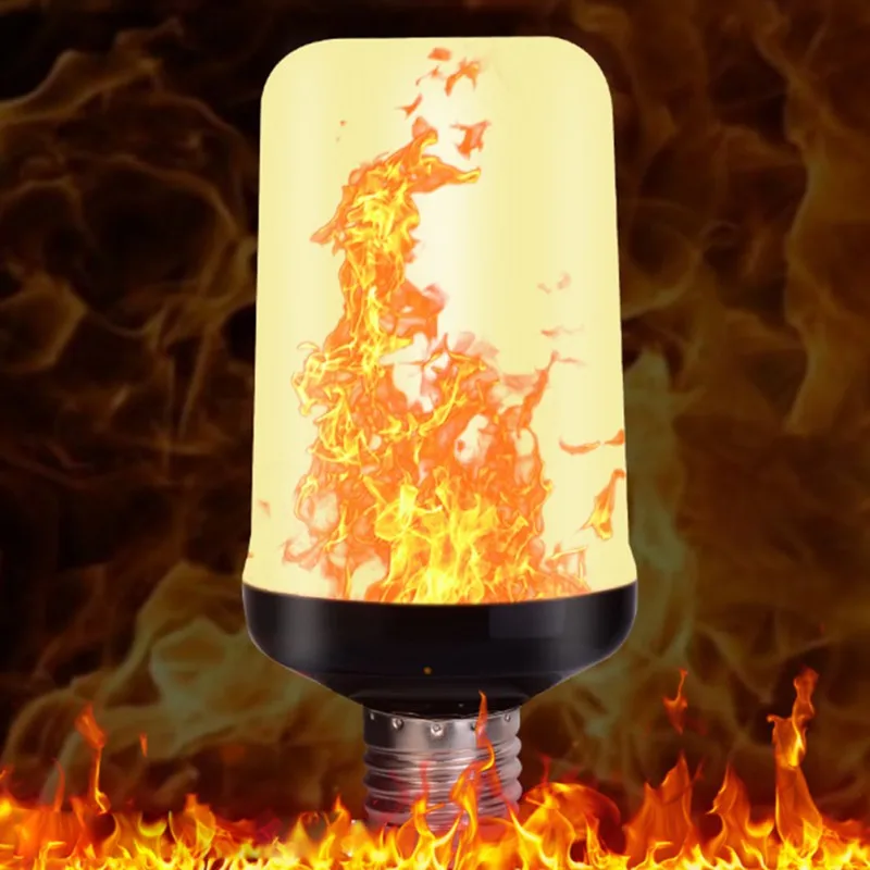 Светодиодная цилиндрическая лампочка E27 креативная Мерцающая лампа с 4 режимами