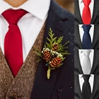 Классические атласные галстуки для мужчин, повседневные однотонные черные мужские галстуки для бизнеса, ширина галстук для костюма см, Свадебные Мужские галстуки 7,5