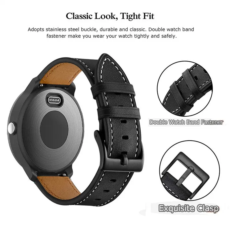 Для samsung Galaxy Watch active 2 44 мм 40 мм Набор браслетов из нержавеющей стали и кожи ремешок для Galaxy Watch 42 мм Шестерня s2