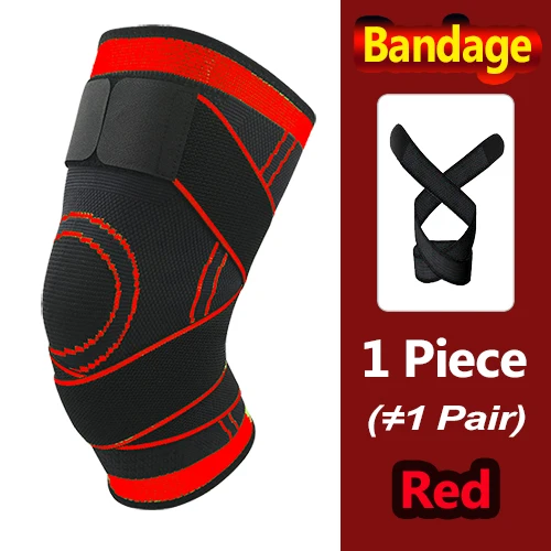 Дышащий тепло Kneepad Зима Спортивная безопасность наколенники Training эластичные сапоги до колена Поддержка Колено защиты 1 шт - Цвет: Bandage - Red