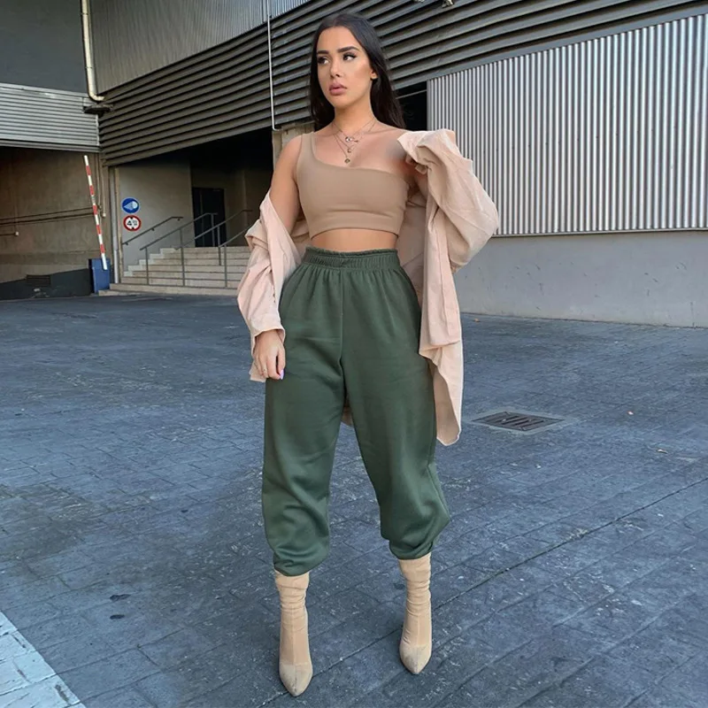 Брюки женские прямые с высокой талией бархатные плотные повседневные свободные