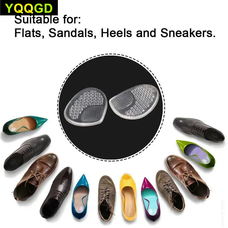

Metatarsal Pads Ball of Foot Cushions - Gel Foot Pad Inserts for Ball of Foot Pain - Adhesive Insoles